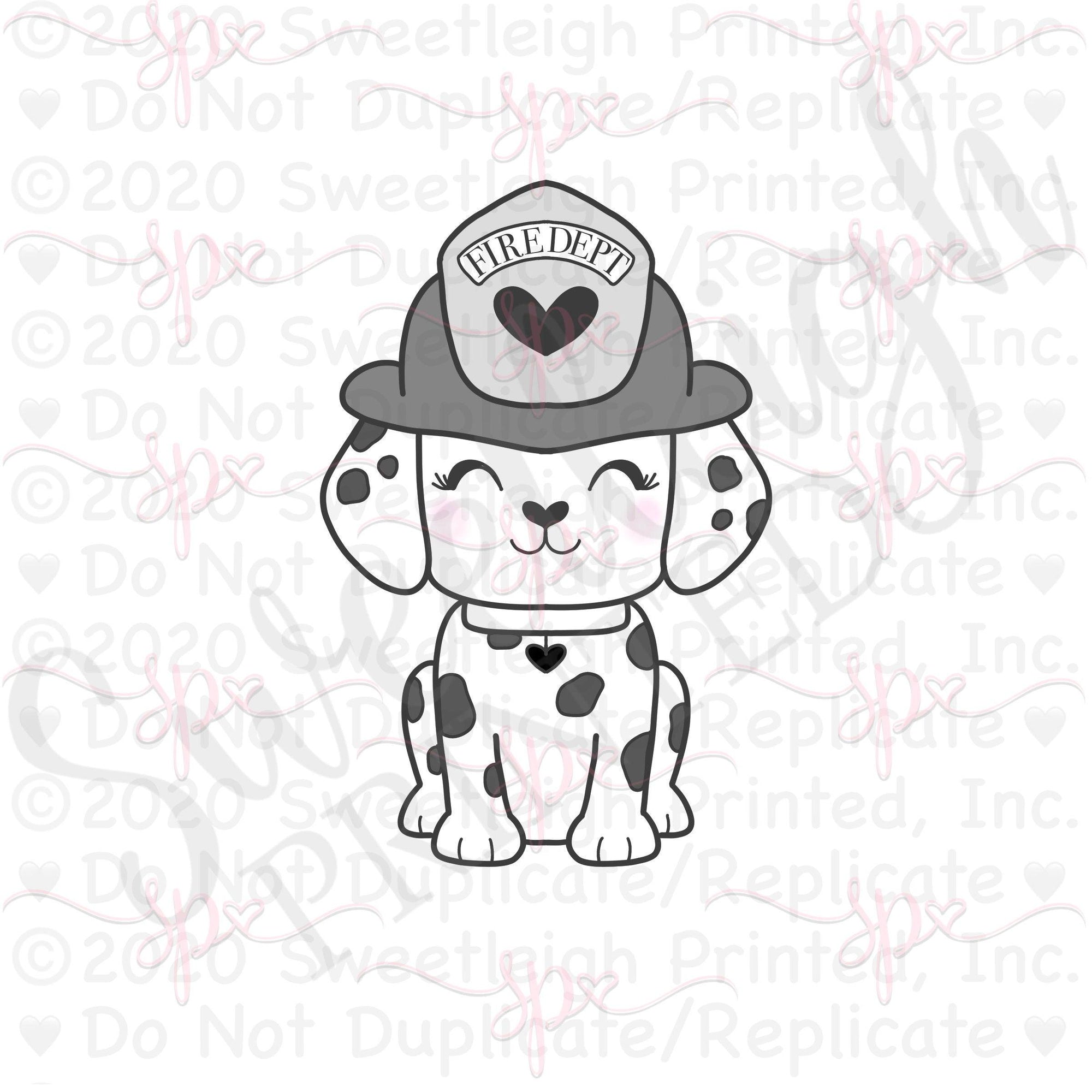 Firefighter Dalmatian Cookie Cutter - Sweetleigh 