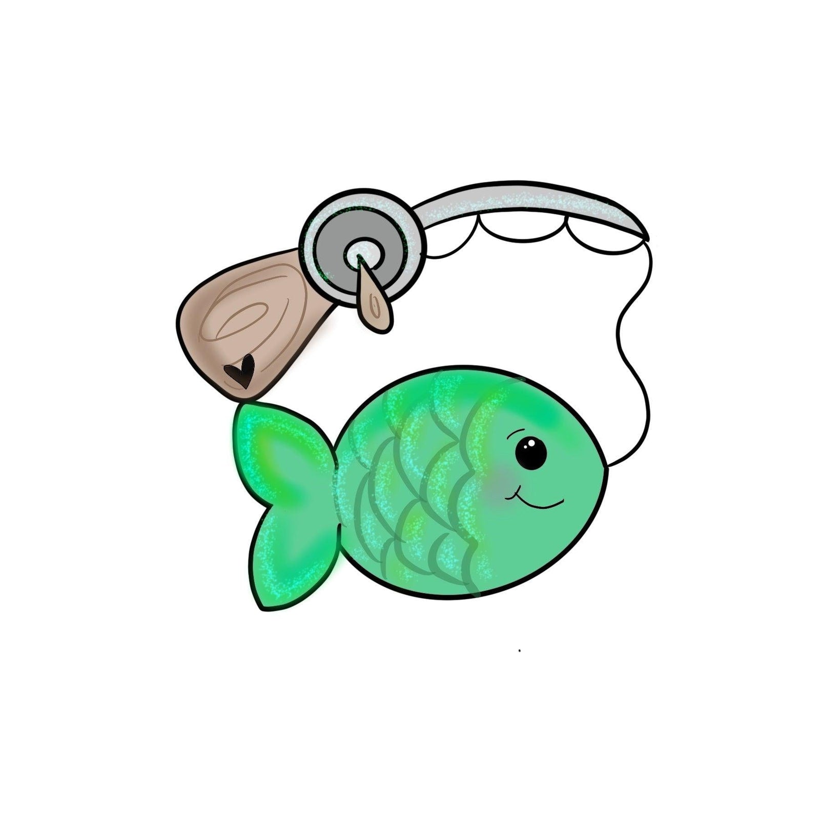 Fishing Pole Cookie Cutter - Sweetleigh 