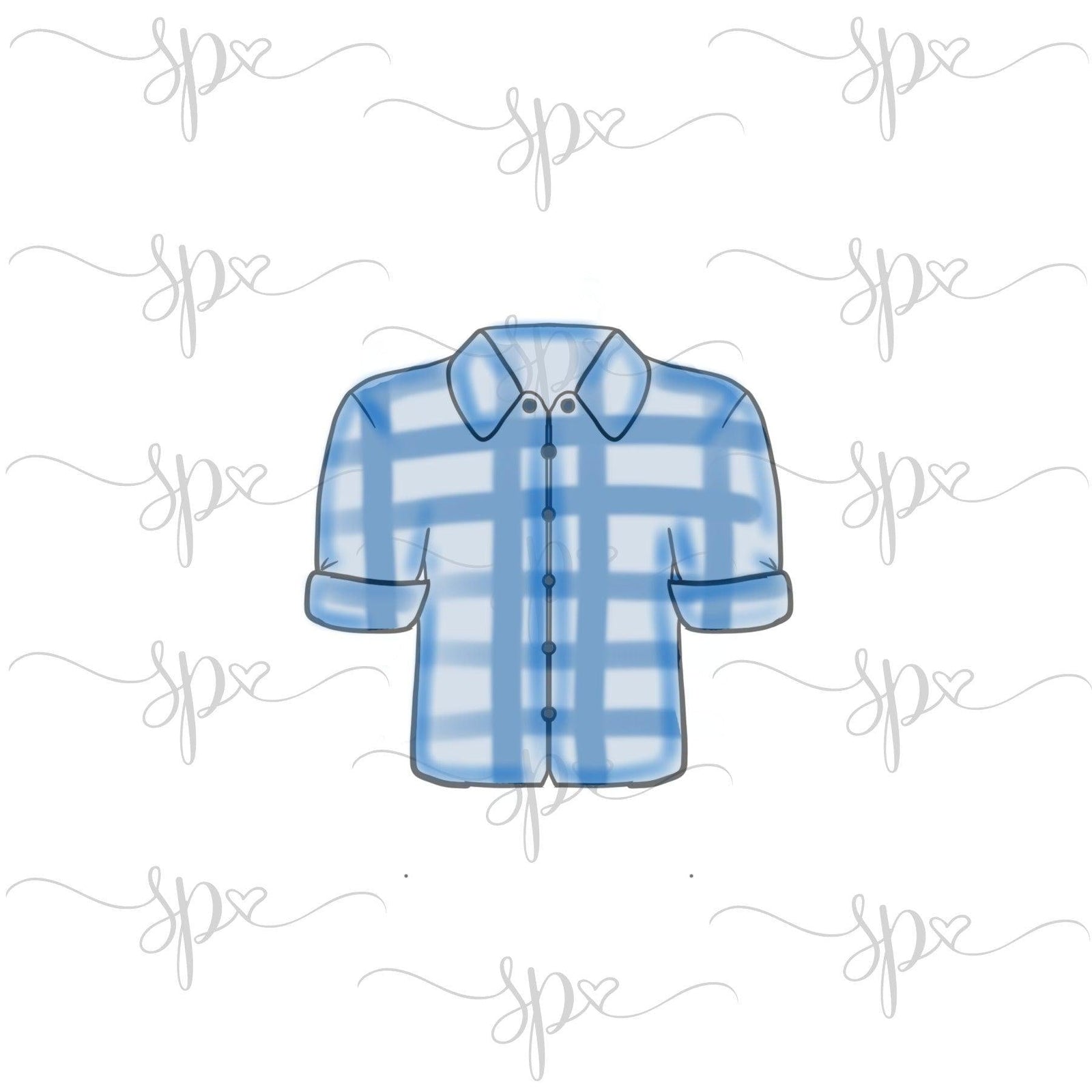 Flannel Shirt Cookie Cutter - Sweetleigh 