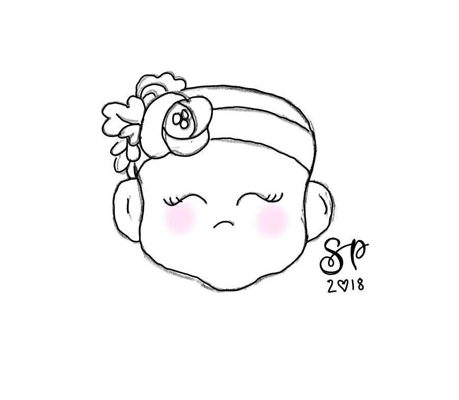 Floral Baby Face Cookie Cutter - Sweetleigh 