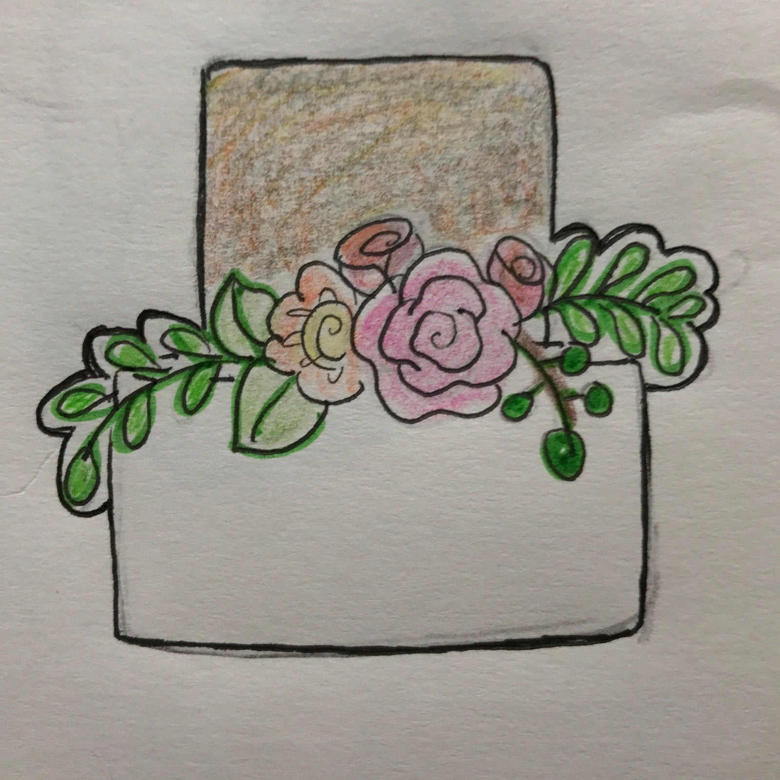 Floral Cake 2 Cookie Cutter - Sweetleigh 