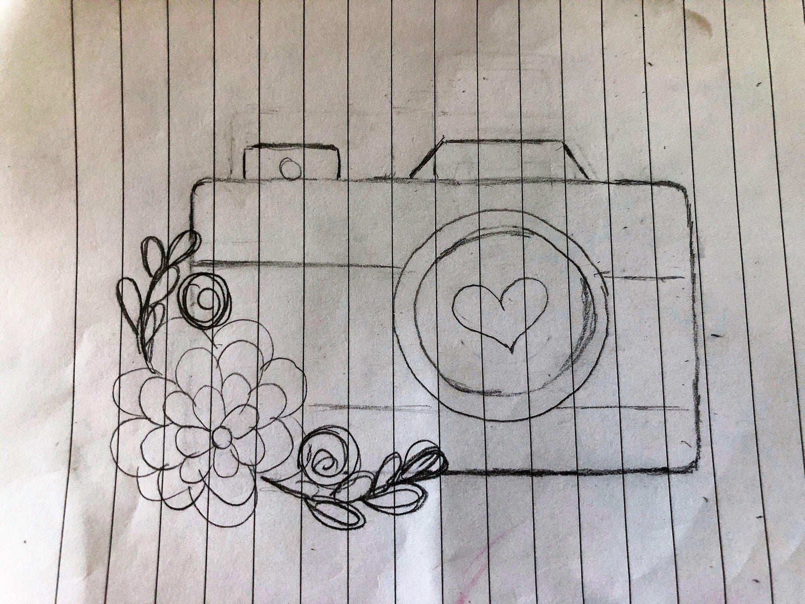 Floral Camera 2 Cookie Cutter - Sweetleigh 