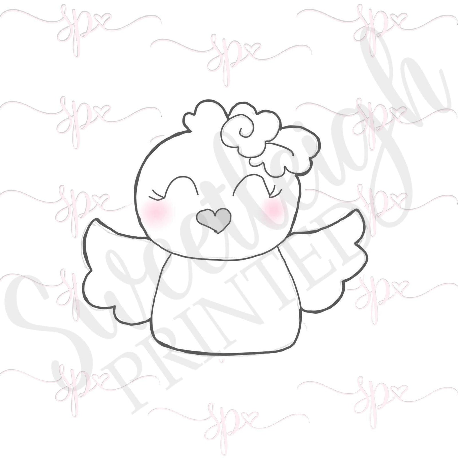 Floral Chick 3 Cookie Cutter - Sweetleigh 
