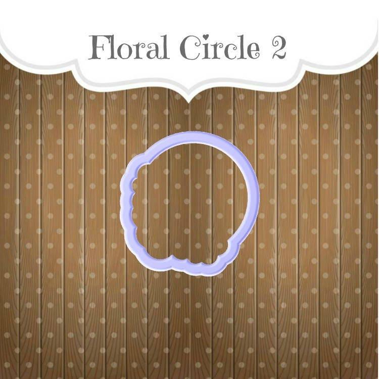 Floral Circle 2 Cookie Cutter - Sweetleigh 