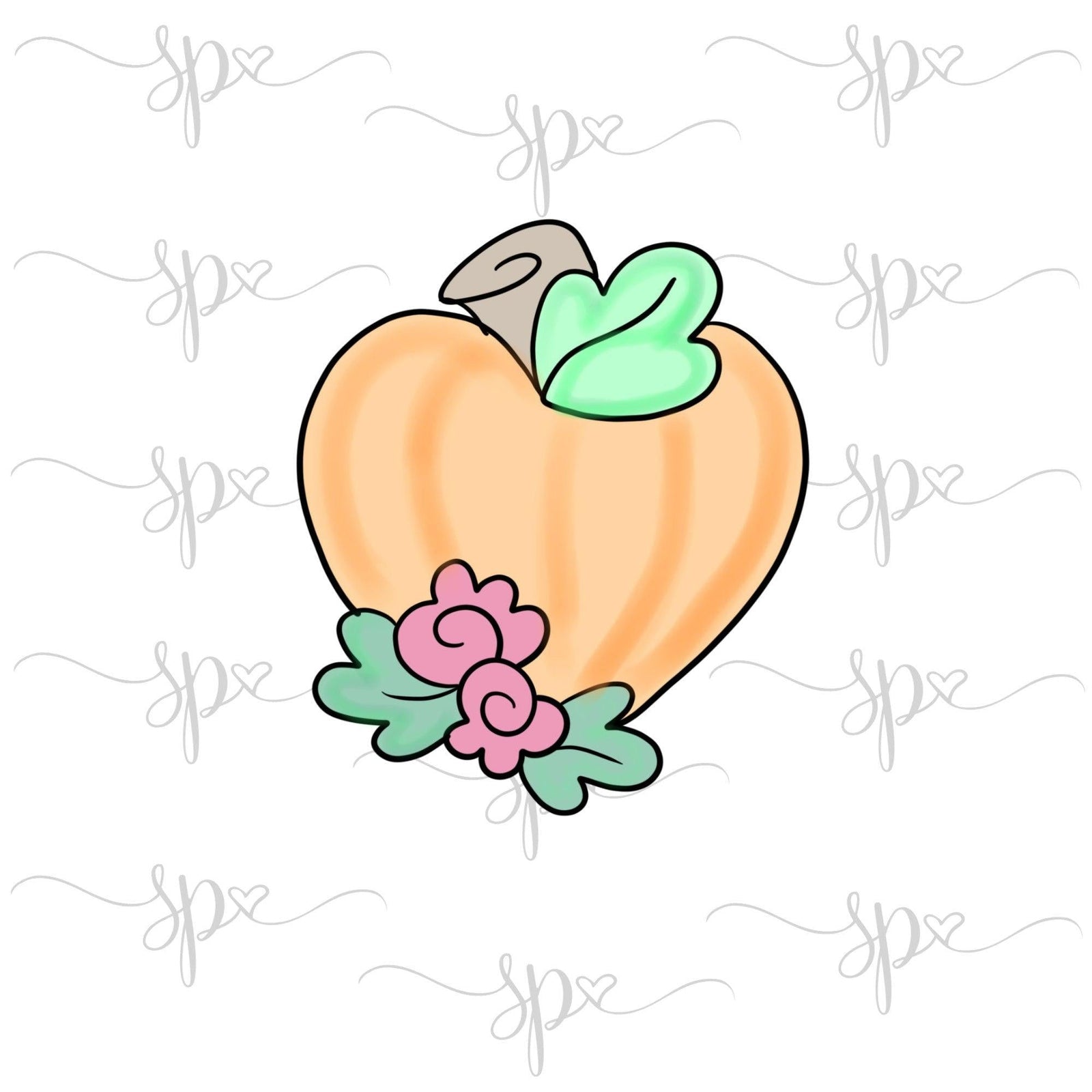 Floral Fall Heart Cookie Cutter - Sweetleigh 