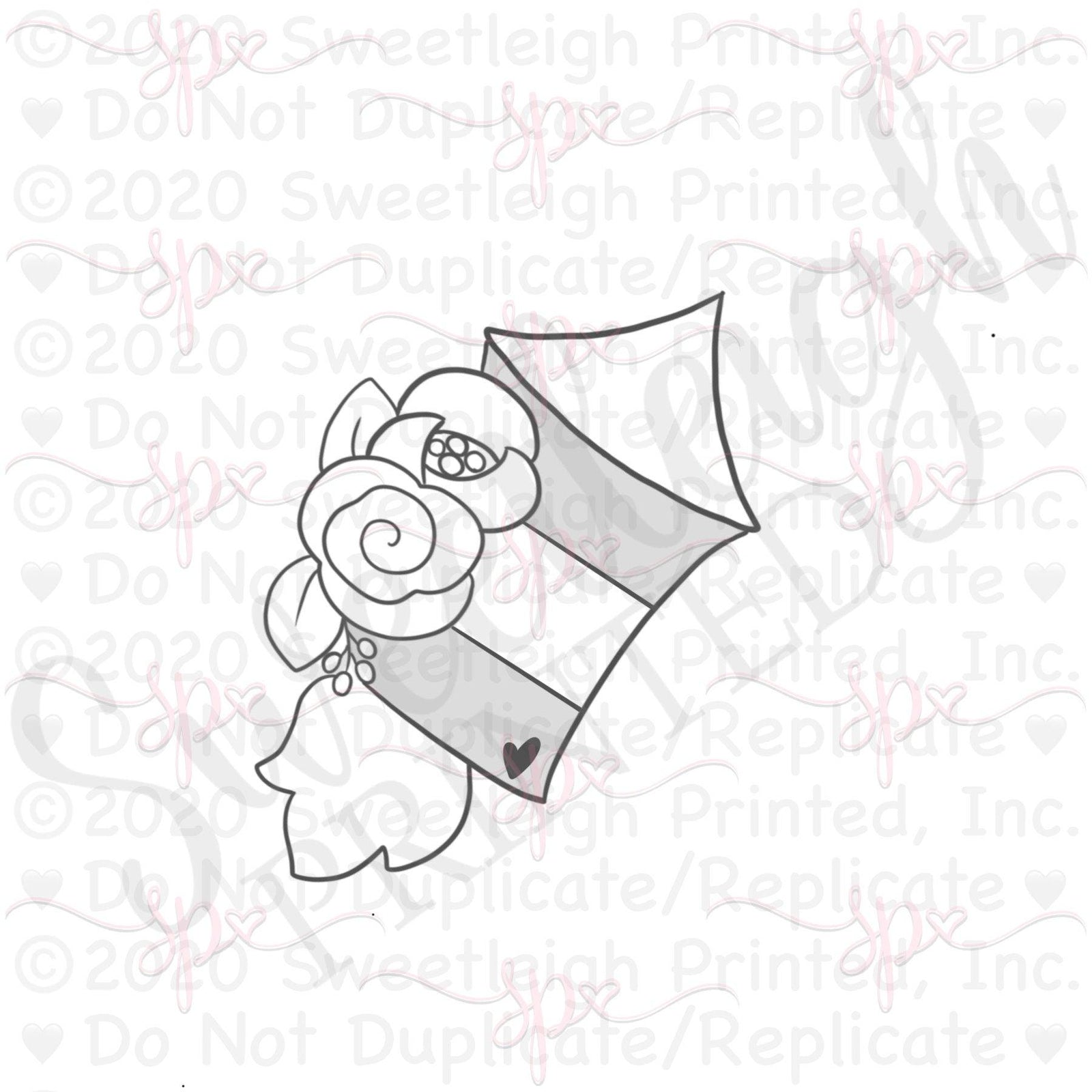 Floral Firecracker Cookie Cutter - Sweetleigh 