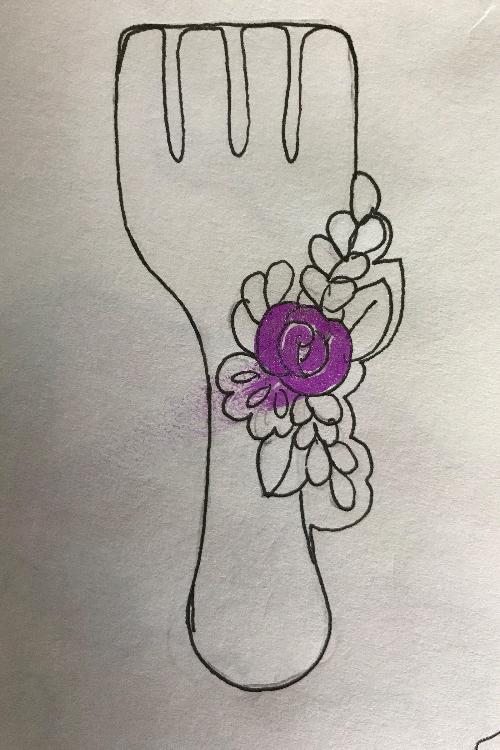 Floral Fork Cookie Cutter - Sweetleigh 