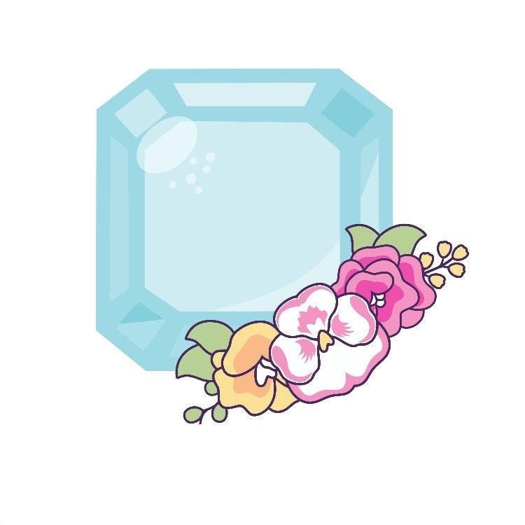 Floral Gem 2 Cookie Cutter - Sweetleigh 