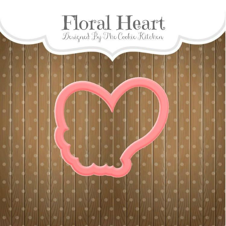 Floral Heart Cookie Cutter - Sweetleigh 