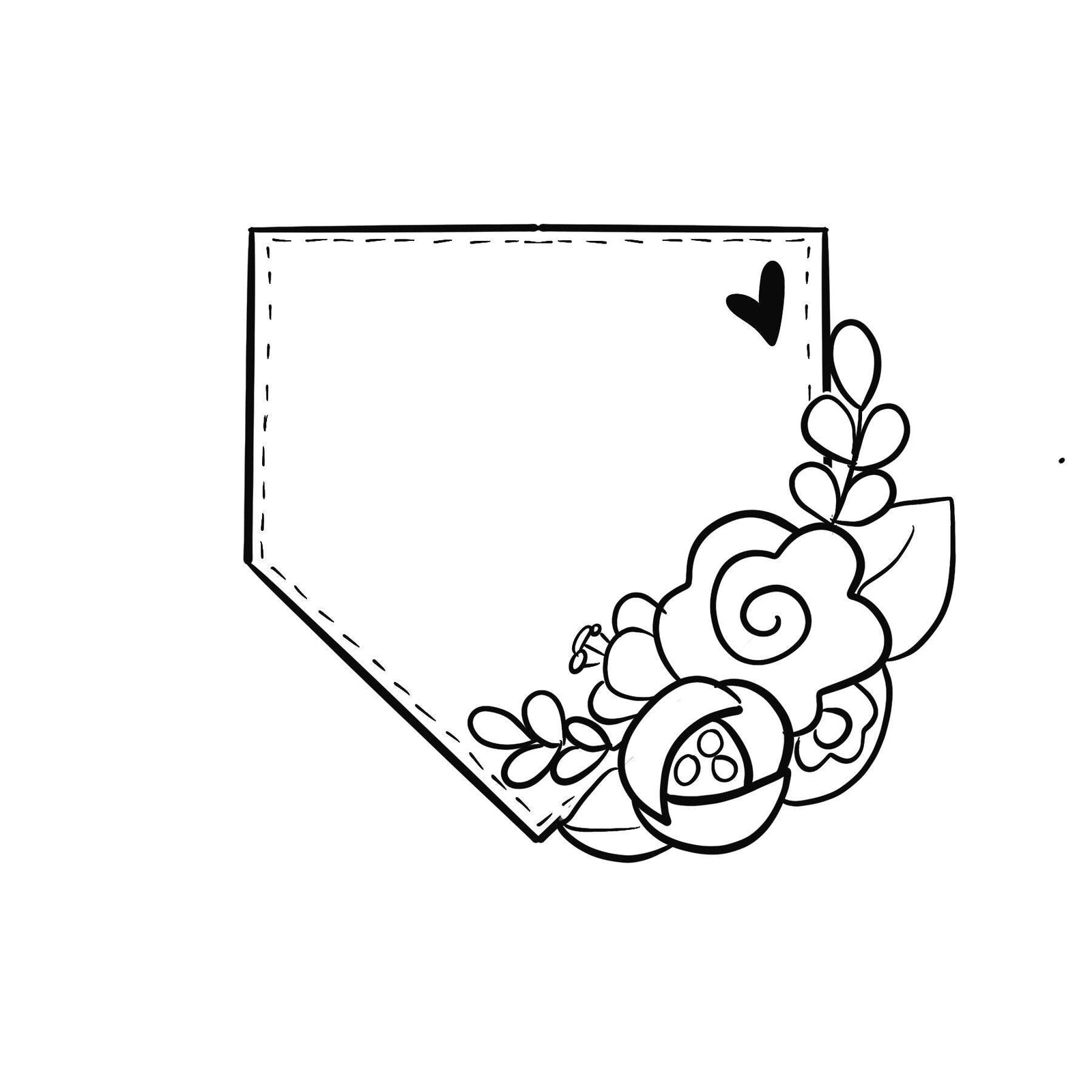 Floral Home Plate Cookie Cutter - Sweetleigh 