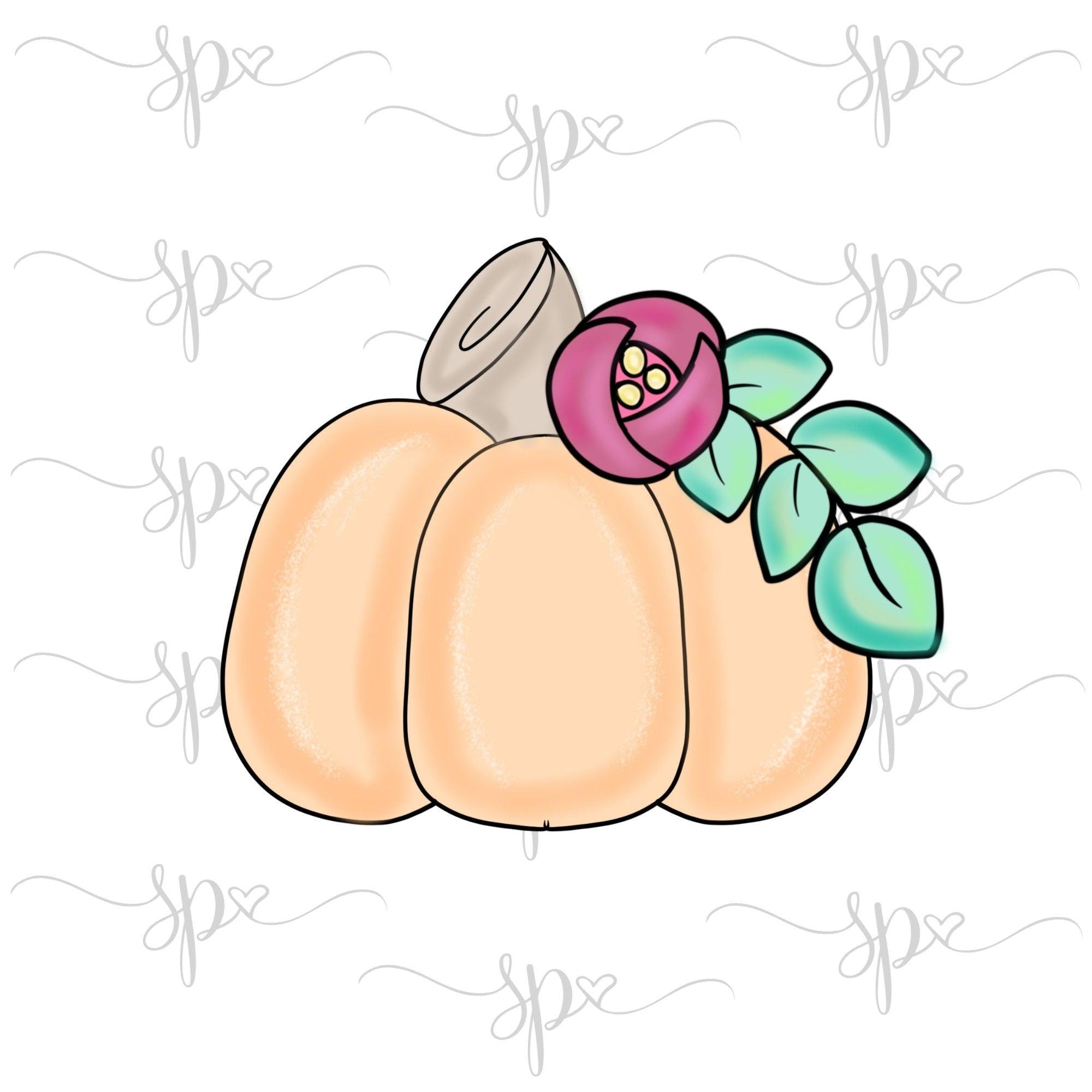 Floral Perfect Pumpkin Cookie Cutter - Sweetleigh 