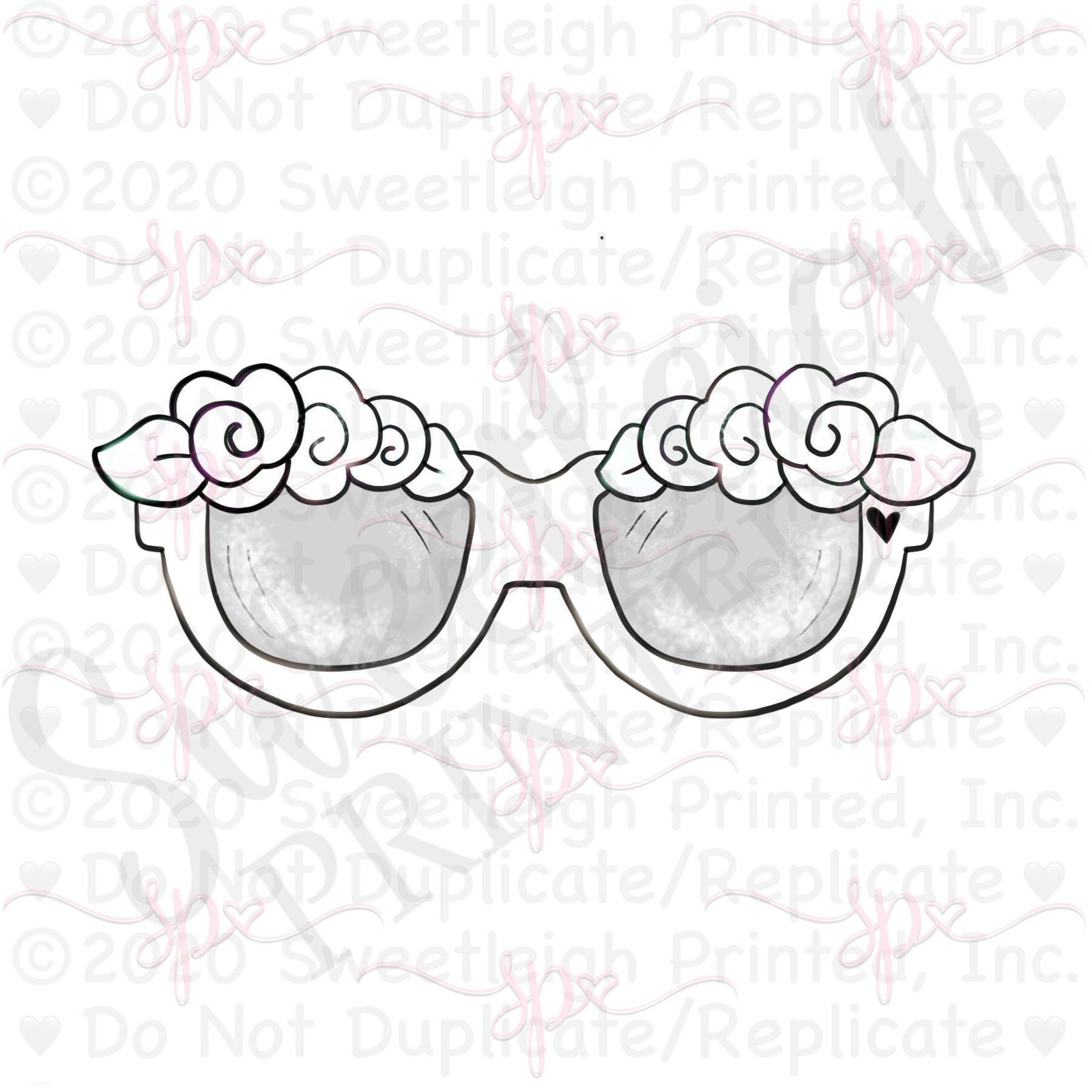 Floral Sunnies Cookie Cutter - Sweetleigh 