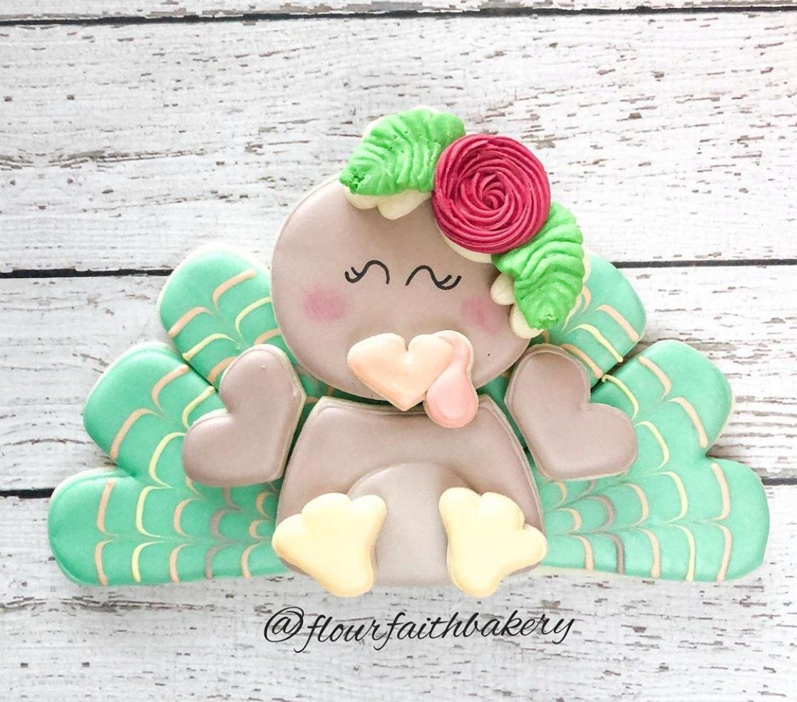 Floral Turkey Platter Cookie Cutter Set - Sweetleigh 