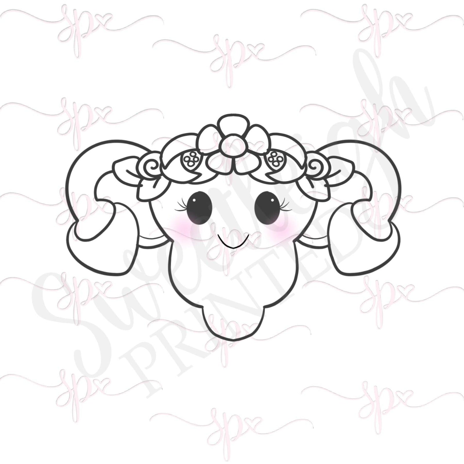 Floral Uterus Cookie Cutter - Sweetleigh 