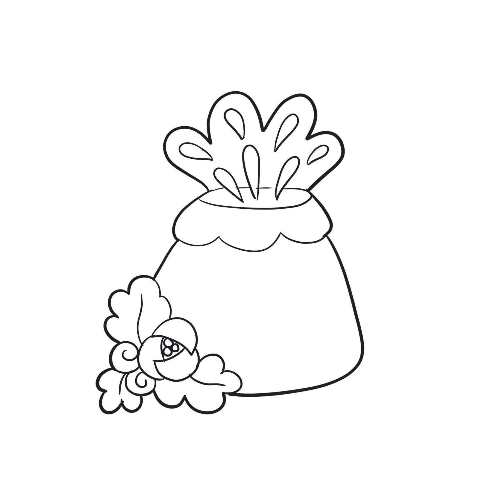 Floral Volcano Cookie Cutter - Sweetleigh 