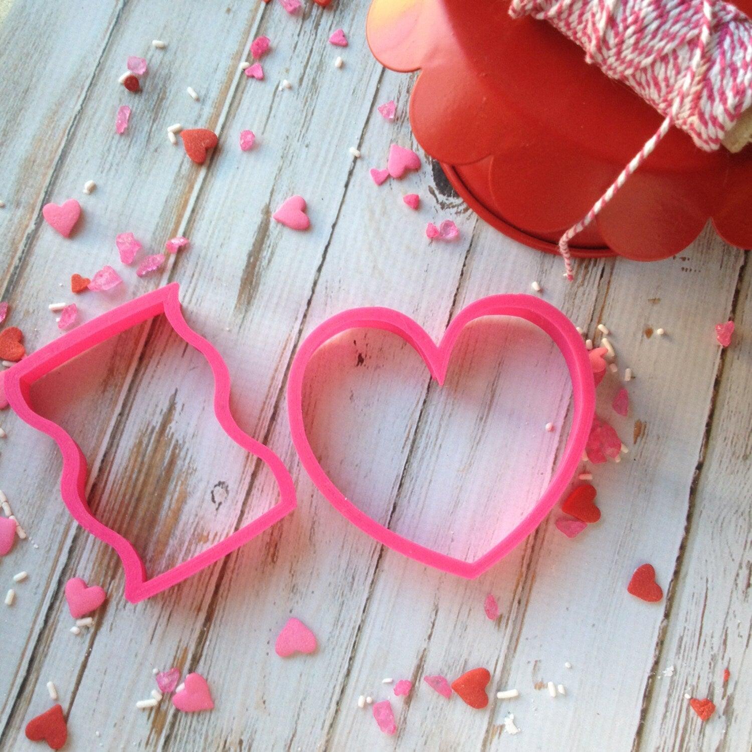 Fluffy Heart Cookie Cutter - Sweetleigh 