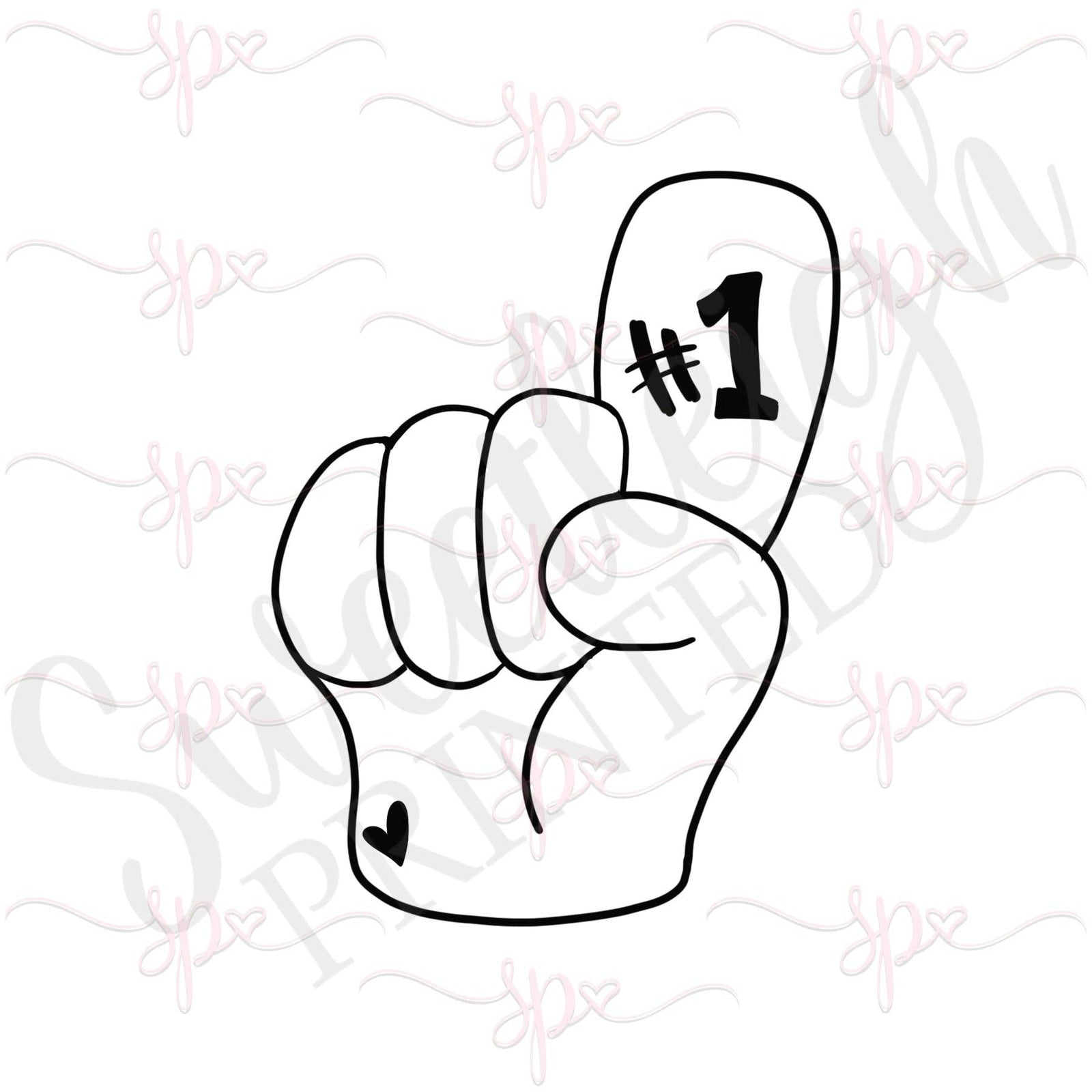 Foam Finger Cookie Cutter - Sweetleigh 