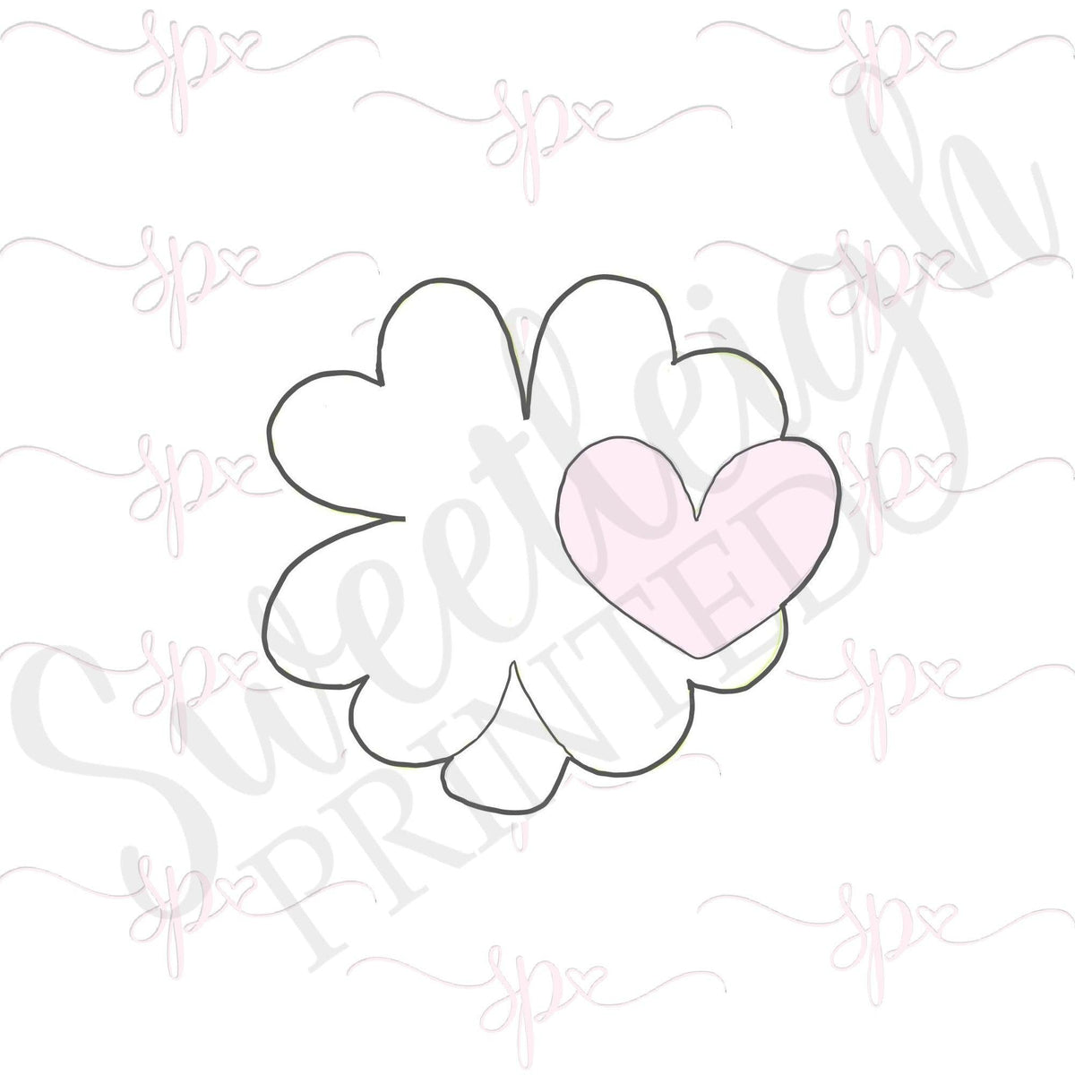 Four Leaf Clover with Heart Cookie Cutter - Sweetleigh 