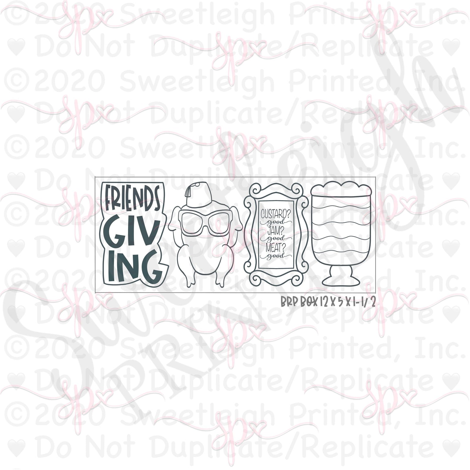 Friendsgiving 1 Cookie Cutter Set - Sweetleigh 