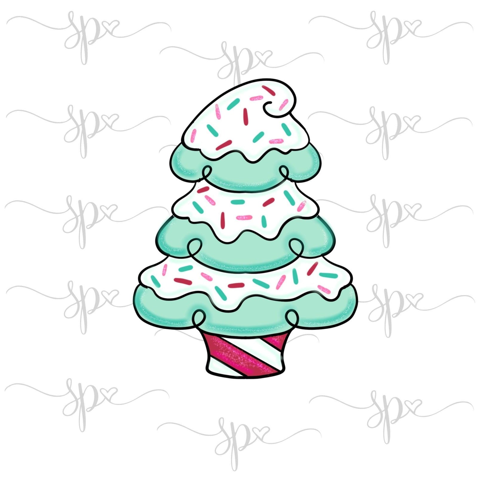 Frosting Tree Cookie Cutter - Sweetleigh 