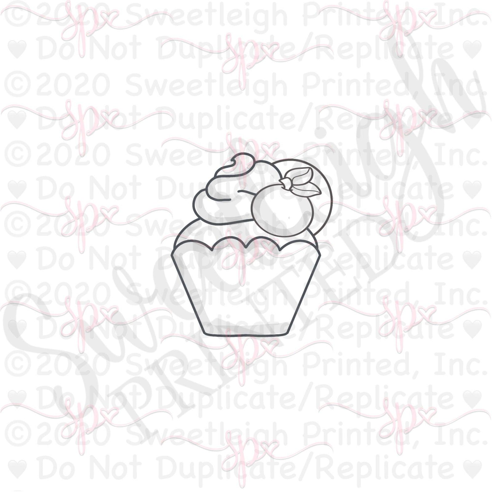 Fruitti Cupcake Cookie Cutter - Sweetleigh 