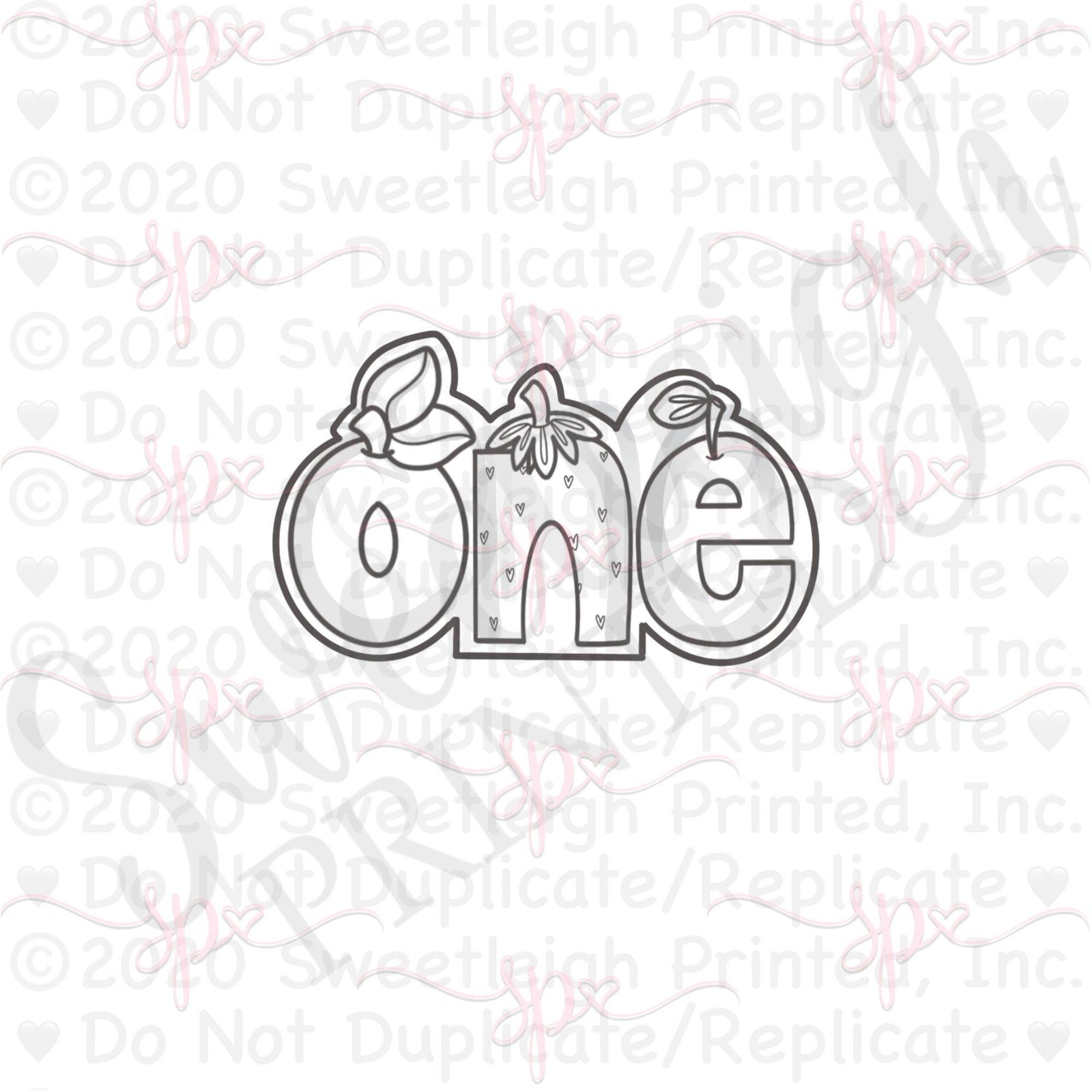 Fruitti One Cookie Cutter - Sweetleigh 