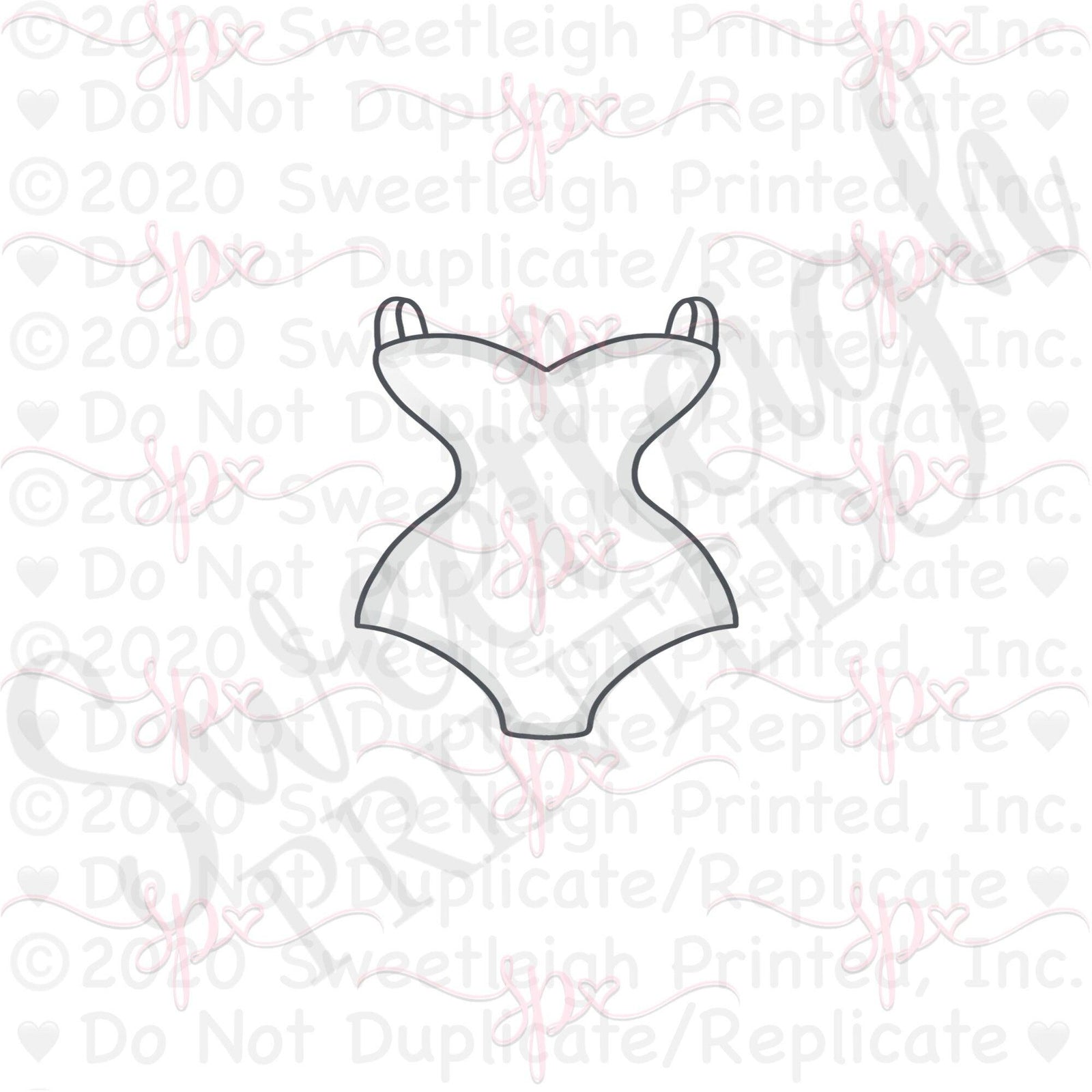 Full Amy Bathing Suit Cookie Cutter - Sweetleigh 