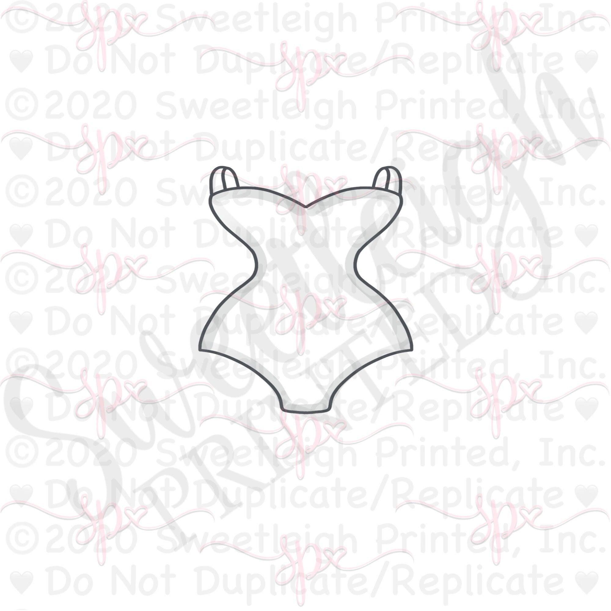 Full Amy Bathing Suit Cookie Cutter - Sweetleigh 