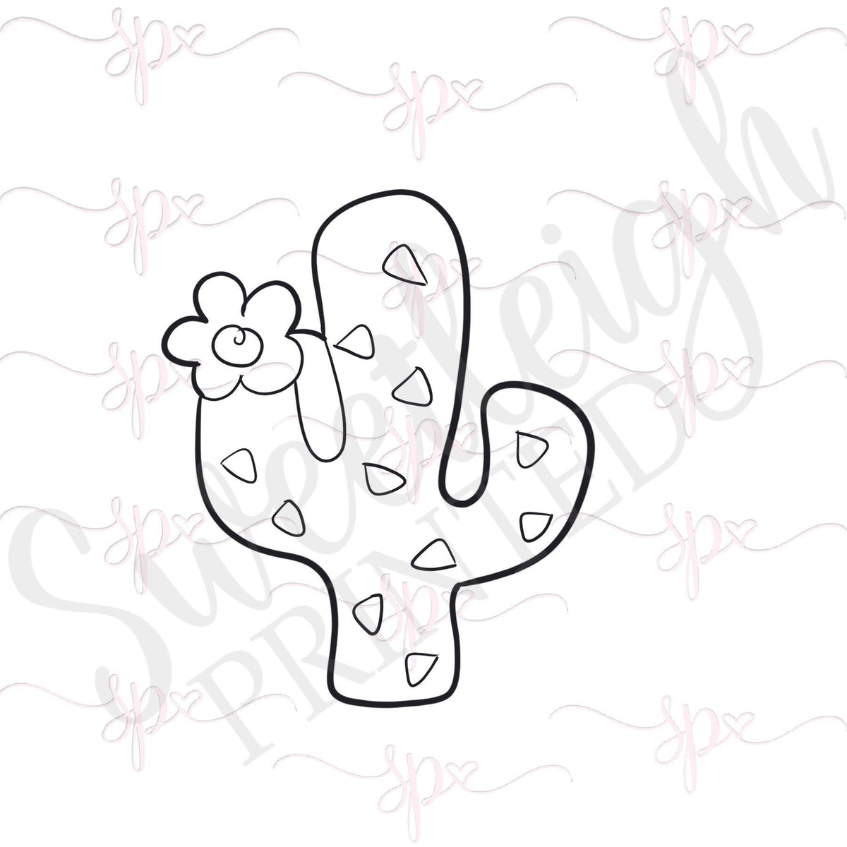 Funky Cactus Cookie Cutter - Sweetleigh 