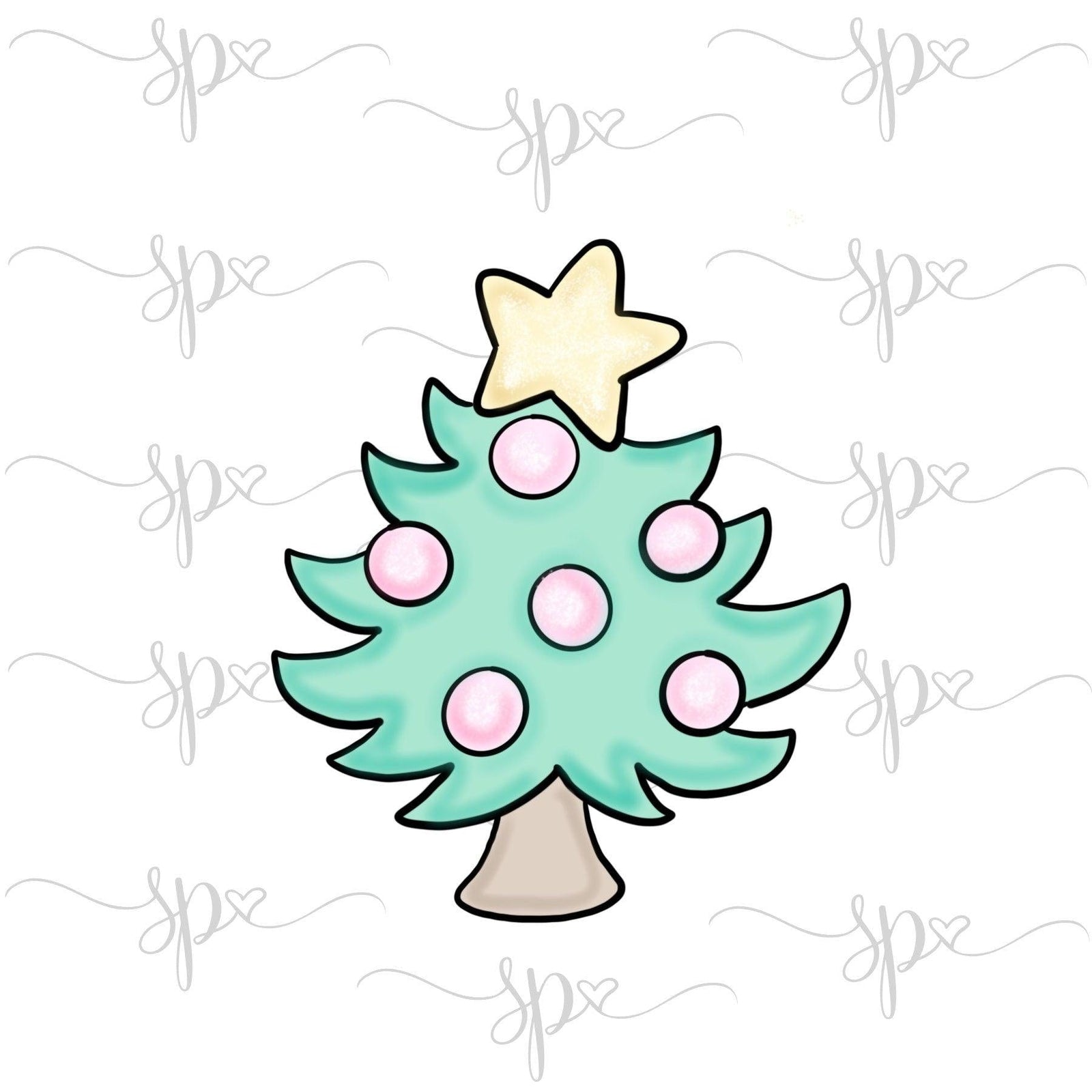 Funky Christmas Tree Cookie Cutter - Sweetleigh 