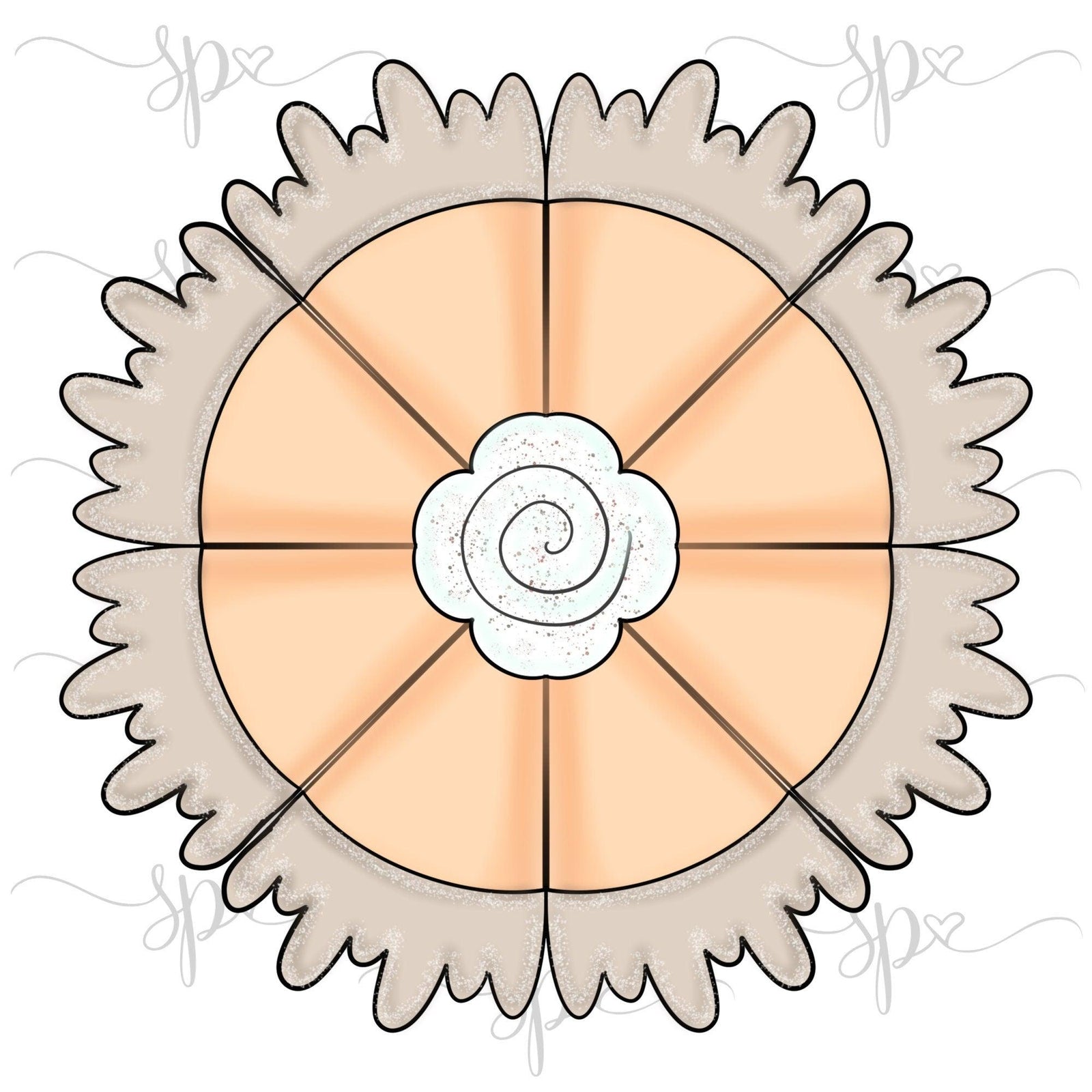 Funky Round Pie Cookie Cutter - Sweetleigh 