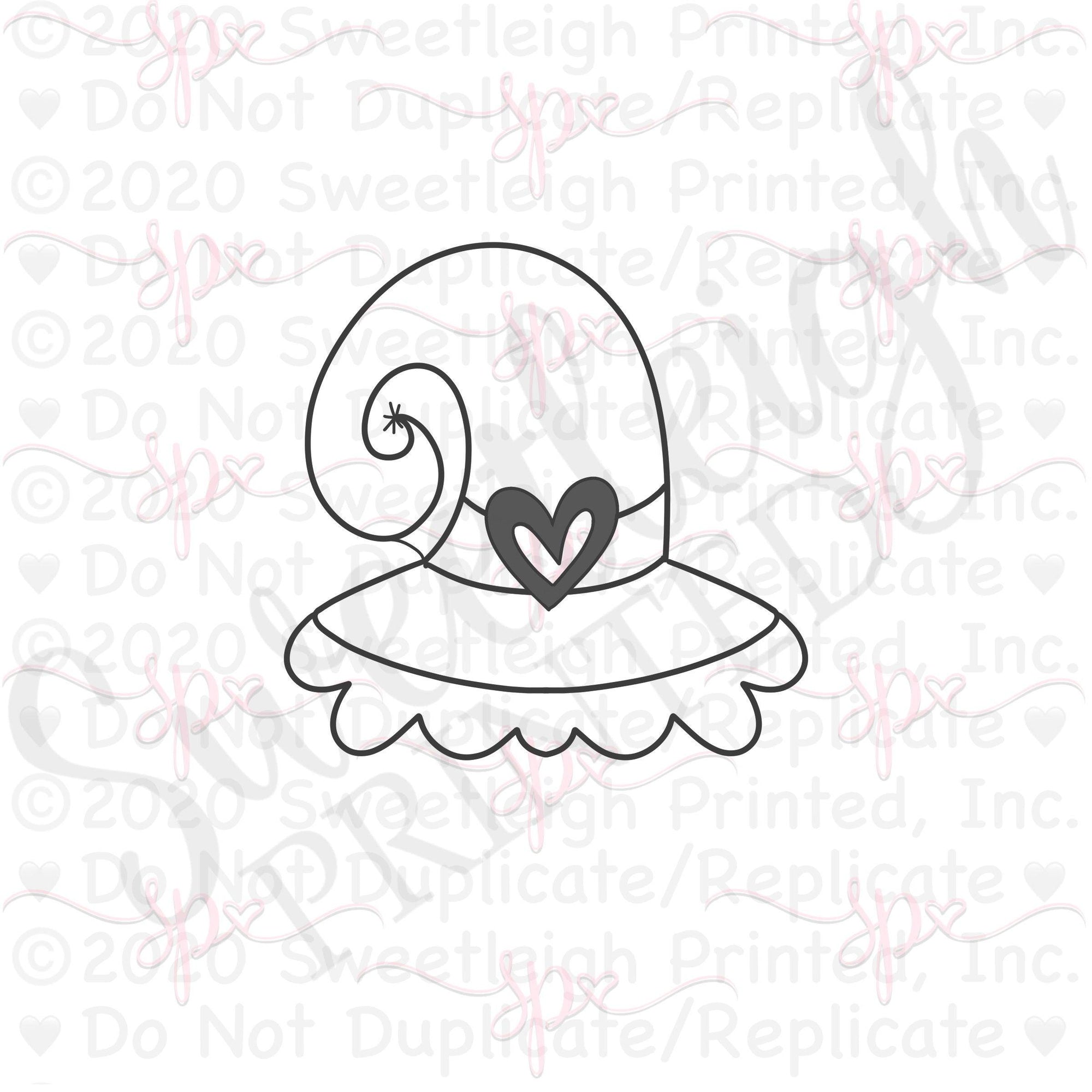 Funky Witch Hat Cookie Cutter - Sweetleigh 