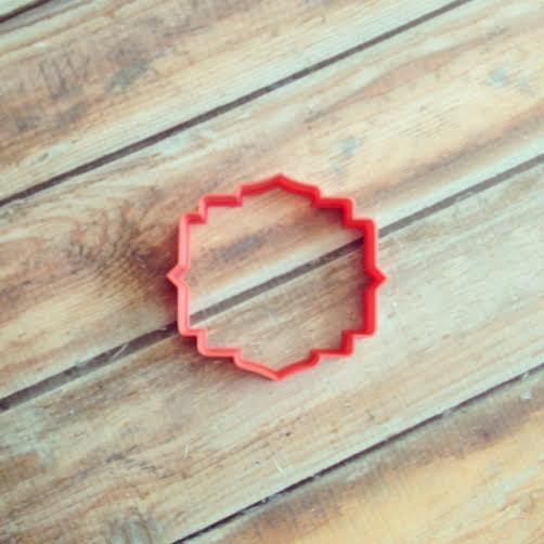 Gatsby Plaque Cookie Cutter - Sweetleigh 