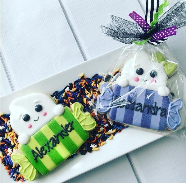 Ghost Candy Plaque Cookie Cutter - Sweetleigh 