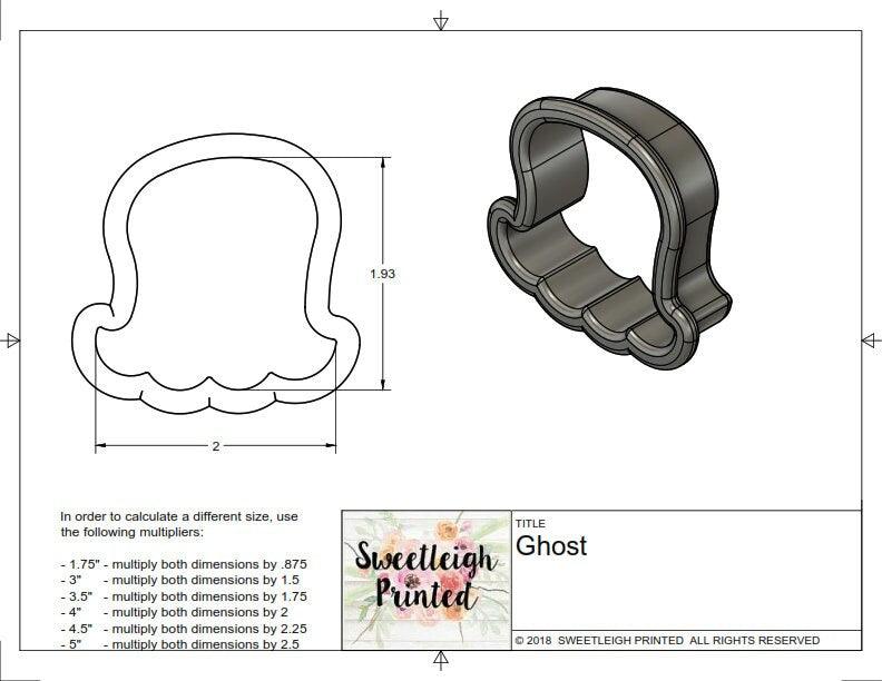 Ghost Cookie Cutter - Sweetleigh 