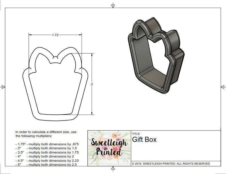 Gift Box Cookie Cutter - Sweetleigh 