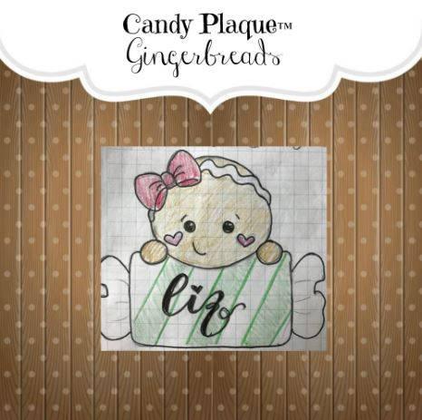 Gingerbread Candy Plaque Cookie Cutter - Sweetleigh 