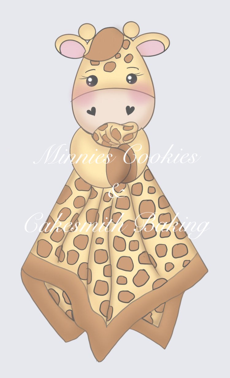 Giraffe Lovey Cookie Cutter by MinnieCakes