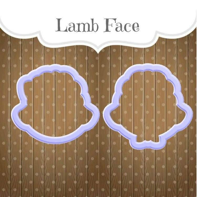Girl Lamb Face Cookie Cutter - Sweetleigh 