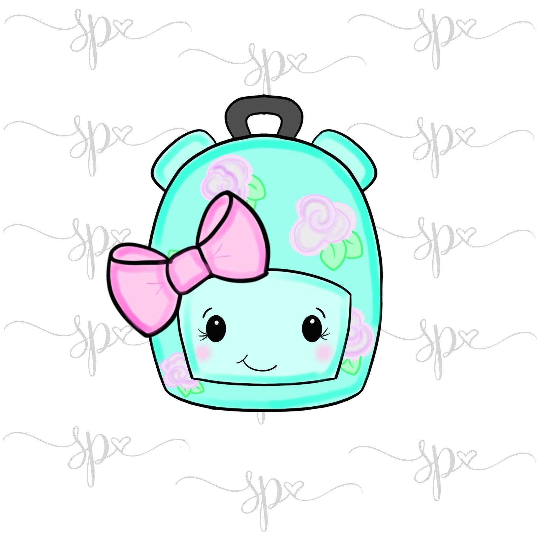 Girly Backpack 2 Cookie Cutter - Sweetleigh 