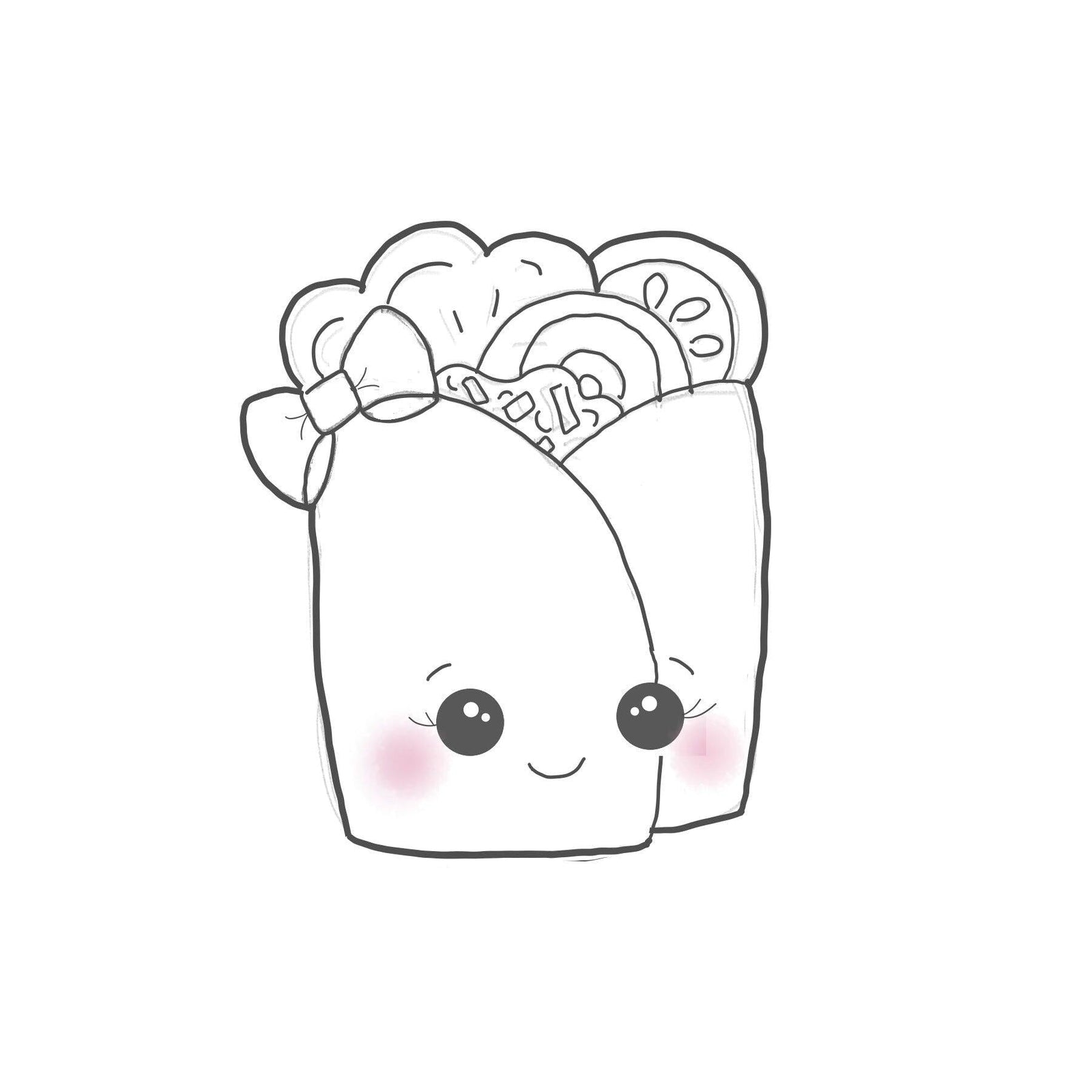 Girly Bae-ritto Cookie Cutter - Sweetleigh 