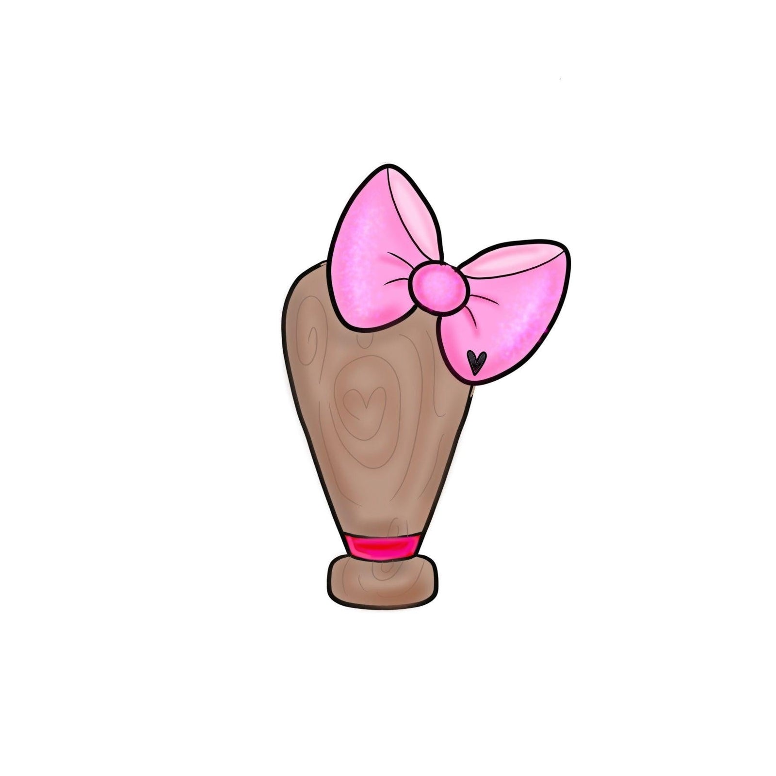 Girly Baseball Bat Cookie Cutter - Sweetleigh 