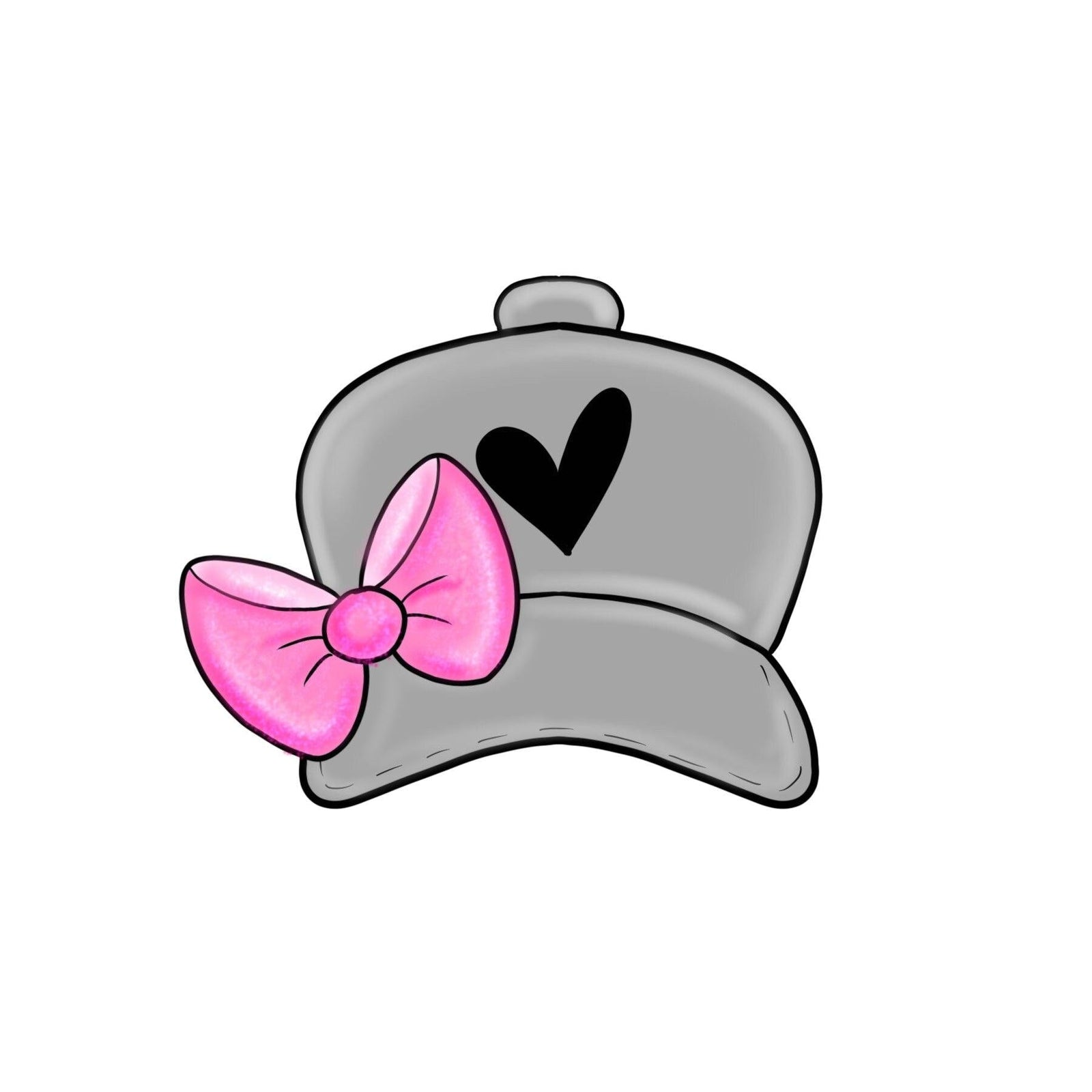 Girly Baseball Cap Cookie Cutter - Sweetleigh 