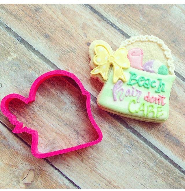 Girly Beach Bag Cookie Cutter - Sweetleigh 