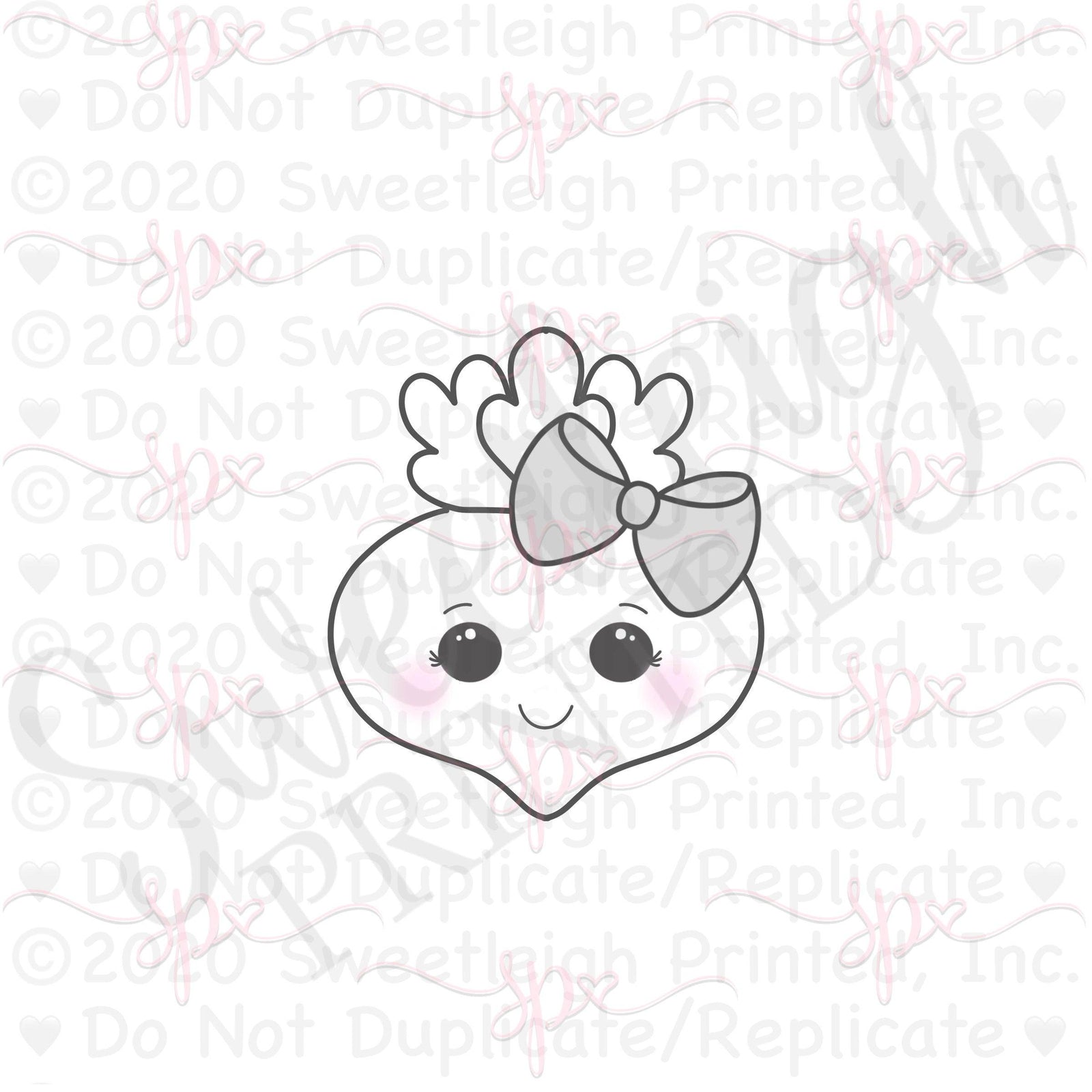 Girly Beet Cookie Cutter - Sweetleigh 