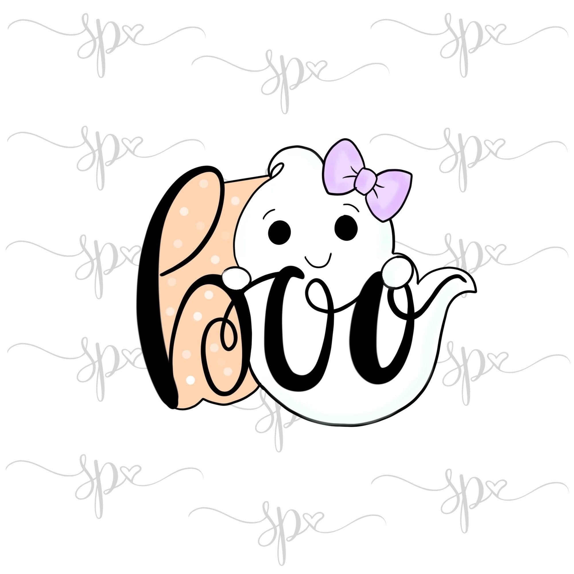 Girly Boo Ghost Cookie Cutter - Sweetleigh 