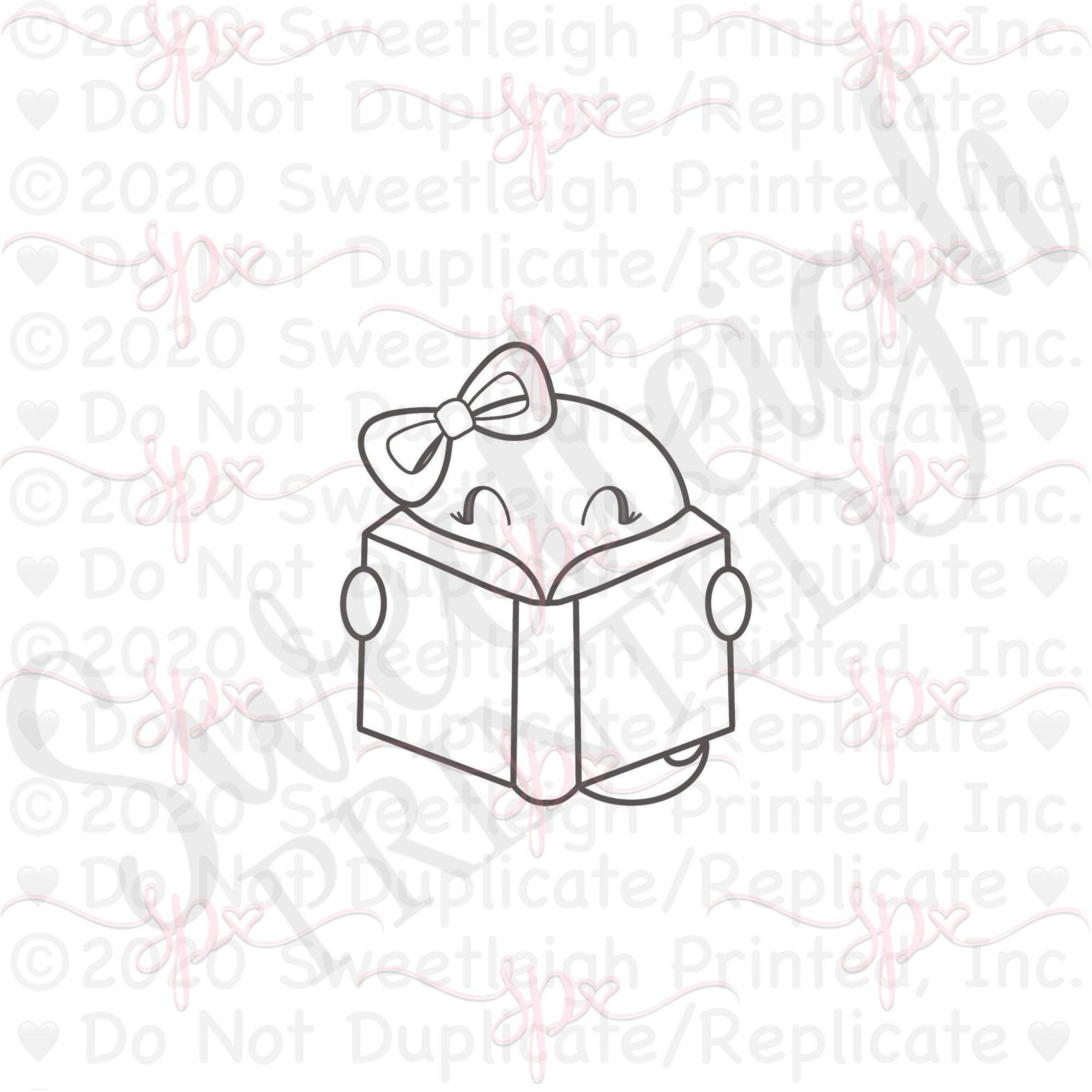 Girly Boook Ghost Cookie Cutter - Sweetleigh 