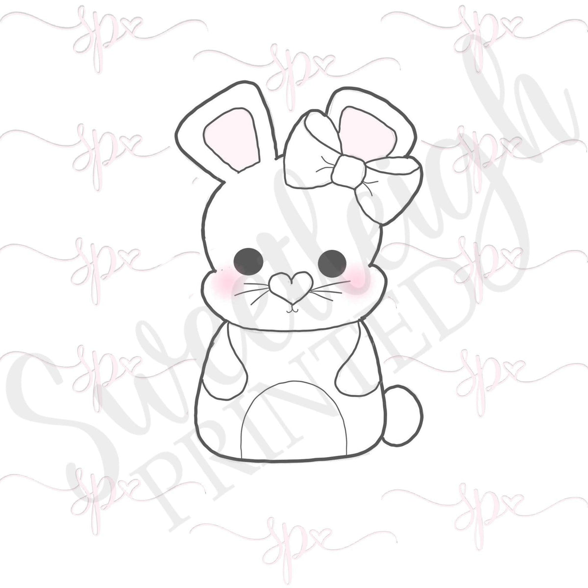 Girly Bunny 2019 Cookie Cutter - Sweetleigh 