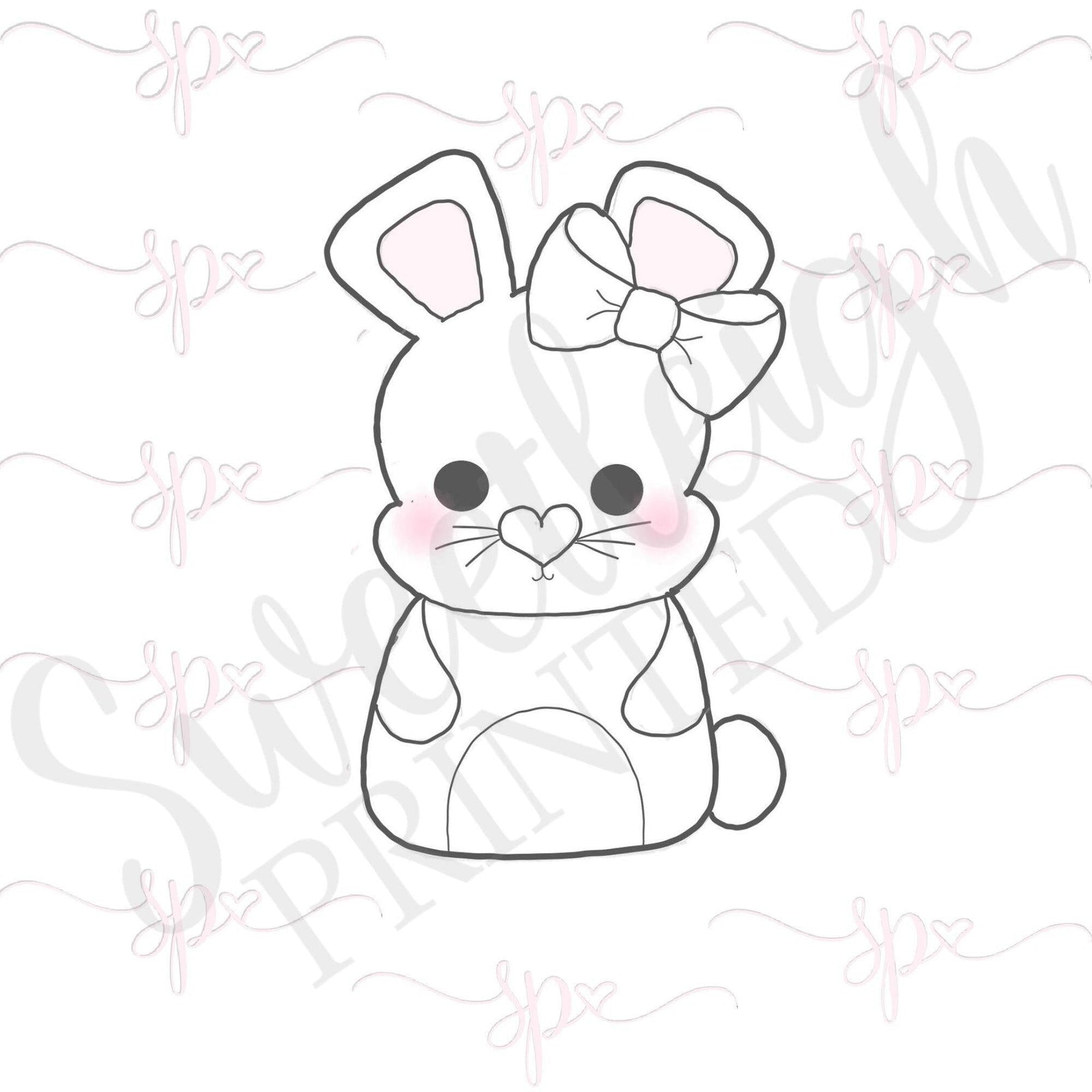 Girly Bunny 2019 Cookie Cutter - Sweetleigh 