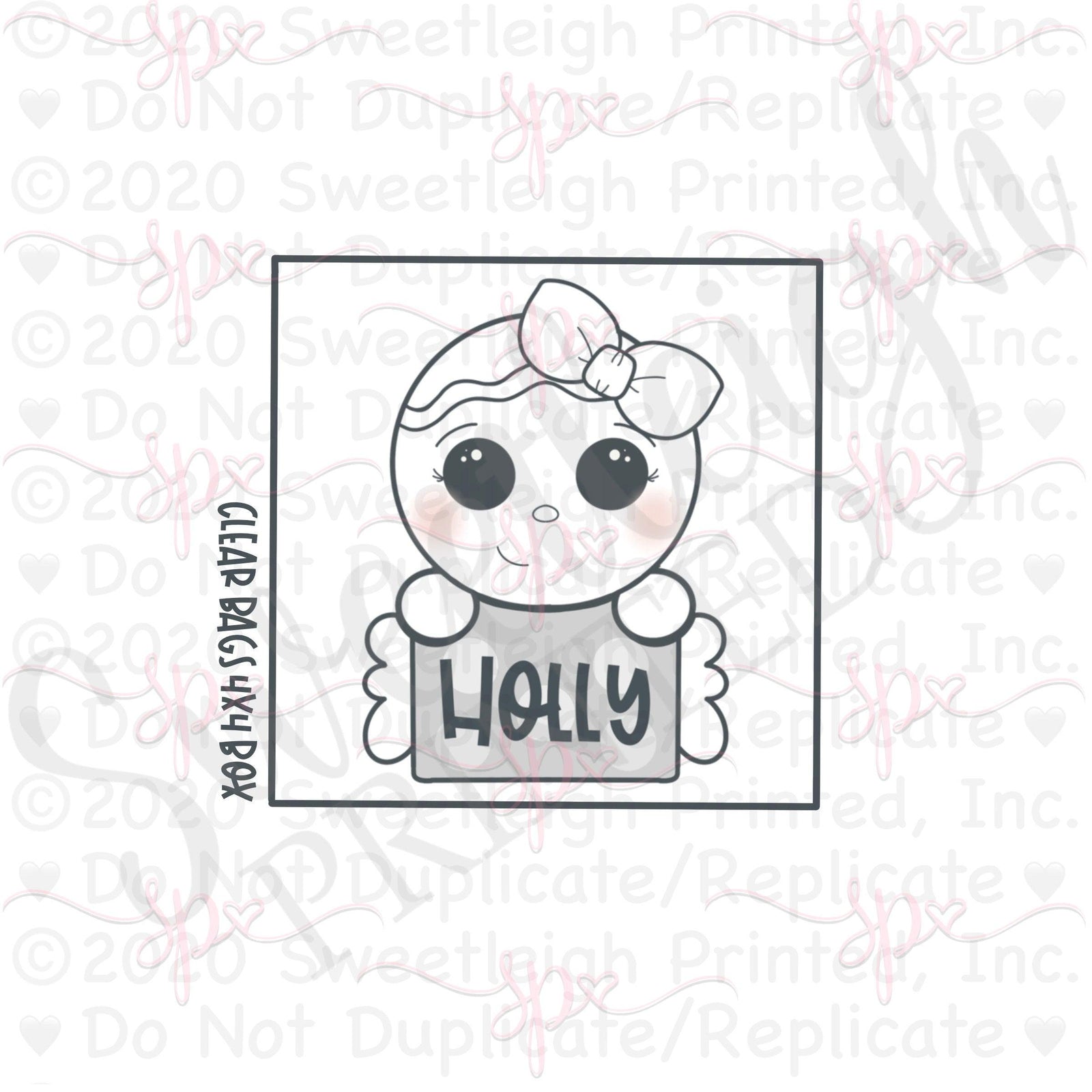 Girly Candy Gingerbread 2020 Cookie Cutter - Sweetleigh 